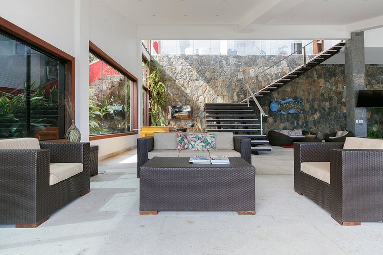 Linda mansão frente mar em Angra dos Reis de 9 Suites - Ang0