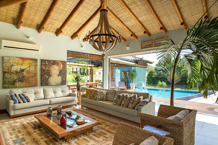 Fantástica casa con piscina en Geribá - Buz018