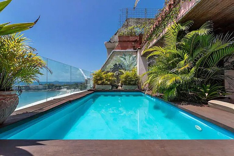 Penthouse face à l'océan à Copacabana