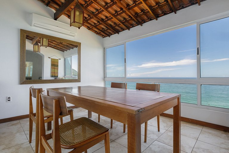 Maison avec vue sur la mer à São Conrado