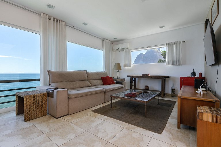 Maison avec vue sur la mer à São Conrado