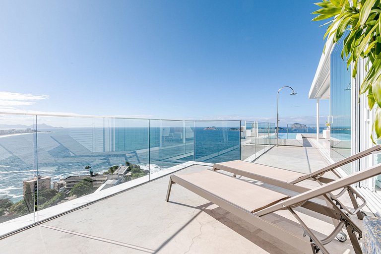 Penthouse avec vue sur la mer à Rio