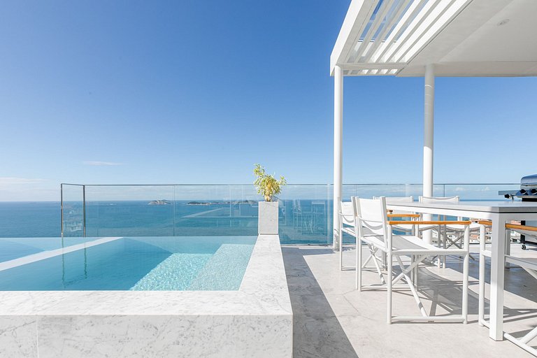 Ático encantador con vista al mar en Río
