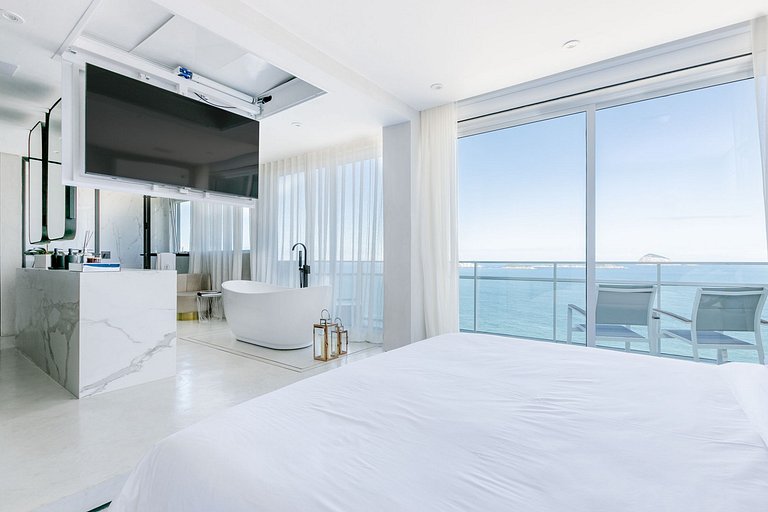Ático encantador con vista al mar en Río
