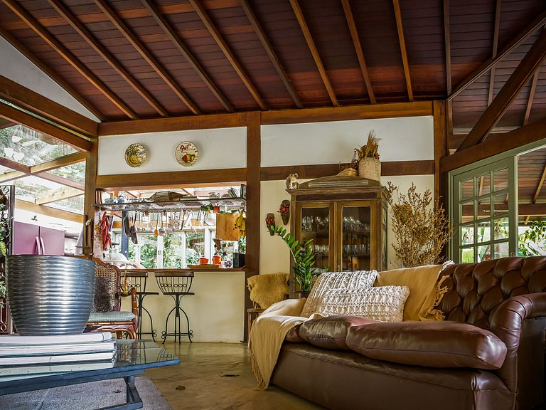 Bella casa con piscina a Serra do Rio