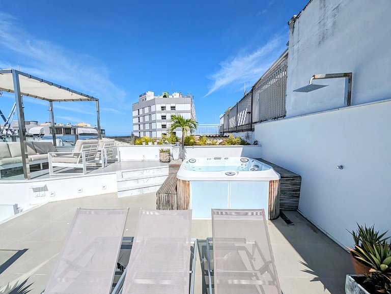 Hermoso penthouse de 2 cuartos en Ipanema - Ipa029