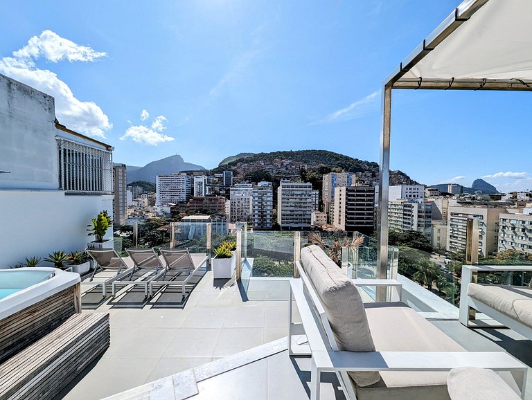 Hermoso penthouse de 2 cuartos en Ipanema - Ipa029