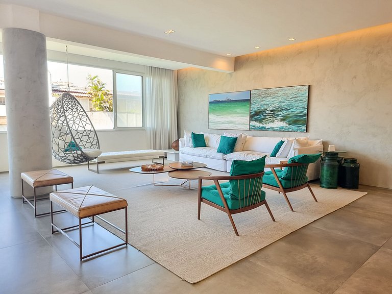 Lindo apartamento de praia em Ipanema - Ipa027