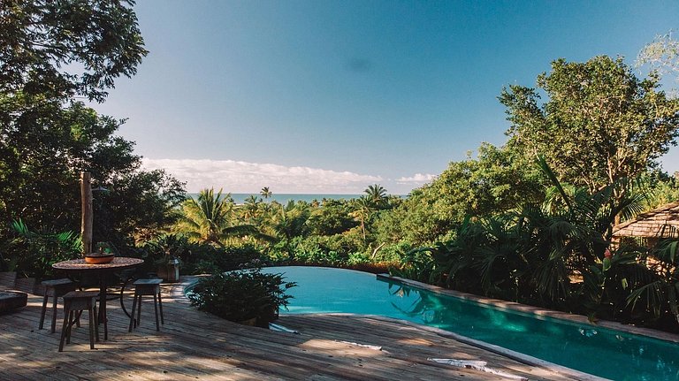 Villa com linda vista do mar em Trancoso