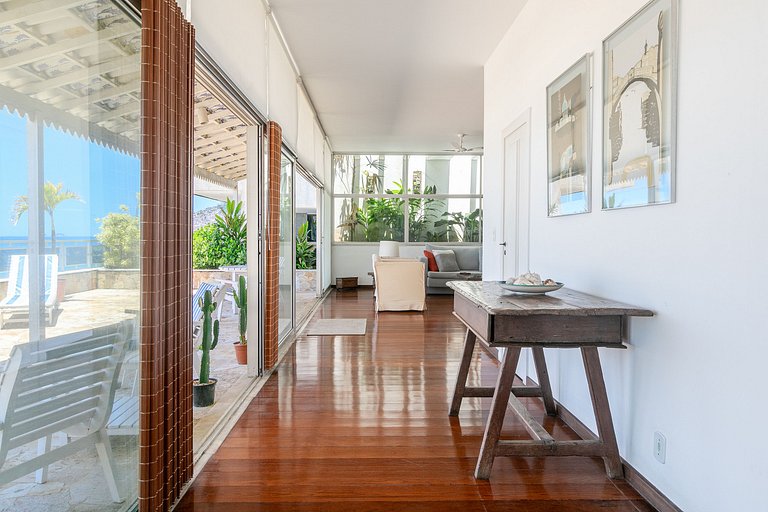 Linda cobertura frente mar em Ipanema - Ipa014