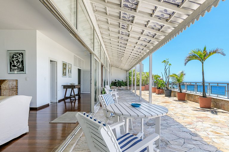 Linda cobertura frente mar em Ipanema - Ipa014