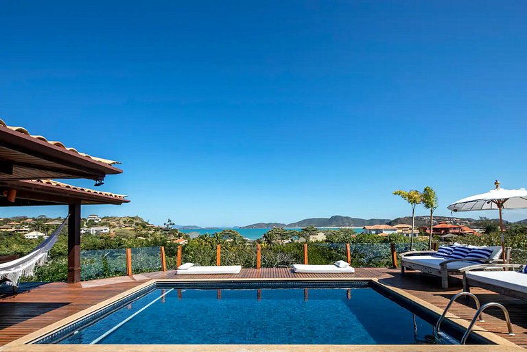 Maison avec vue sur la mer à Geribá, Búzios - Buz010