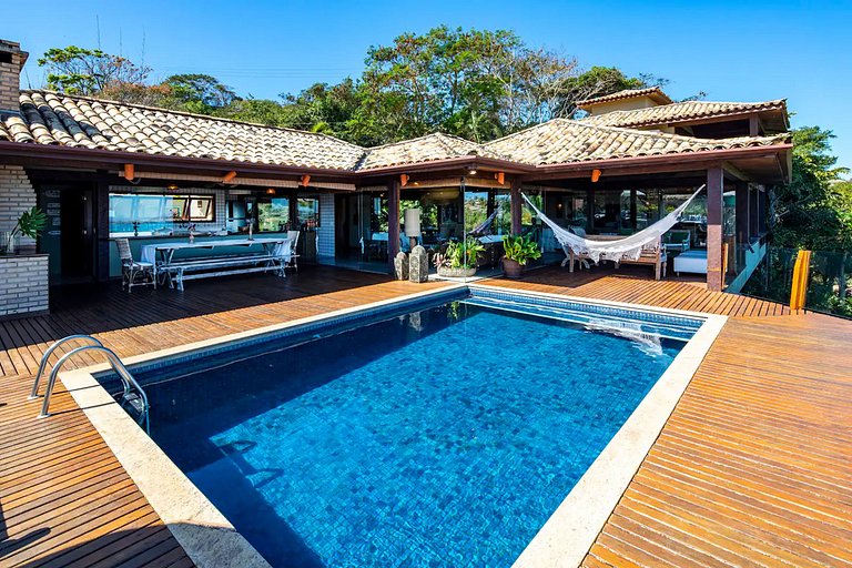 Casa com vista mar em Geribá, Búzios