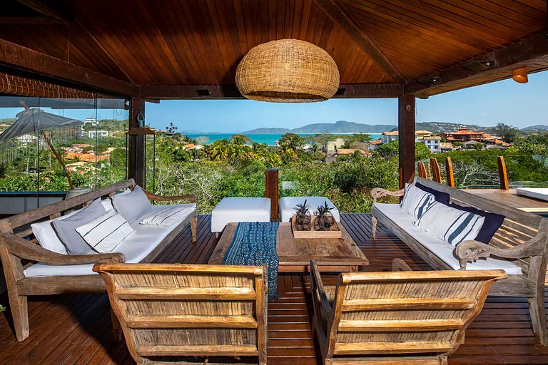 House with sea view in Geribá, Búzios