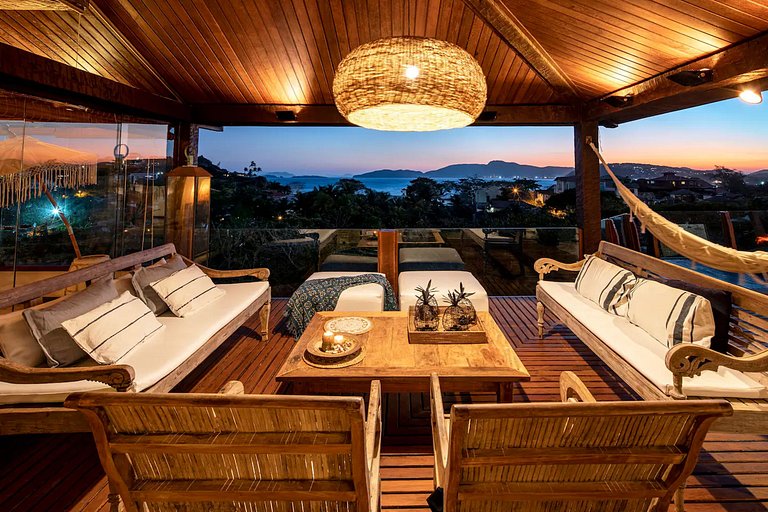 Maison avec vue sur la mer à Geribá, Búzios
