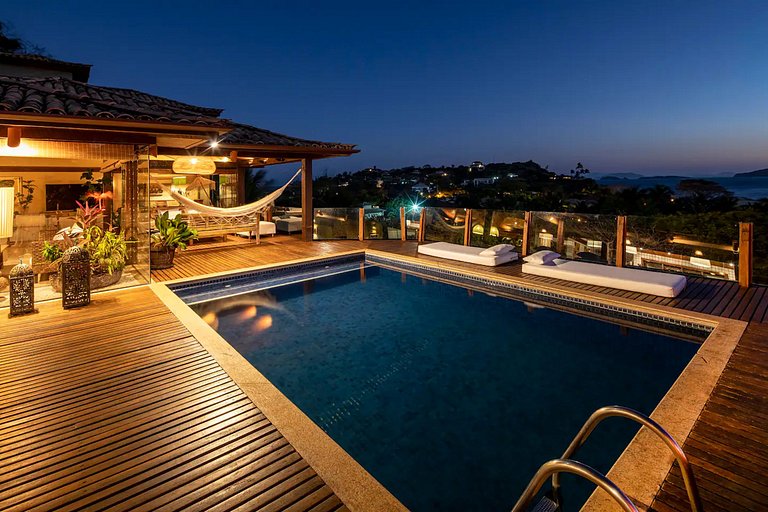 Casa con vista al mar en Geribá, Búzios