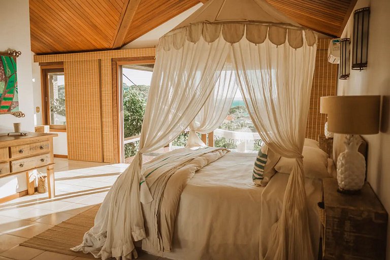 Maison avec vue sur la mer à Geribá, Búzios