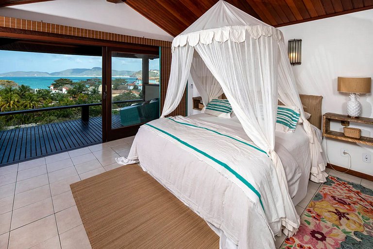 Casa con vista al mar en Geribá, Búzios