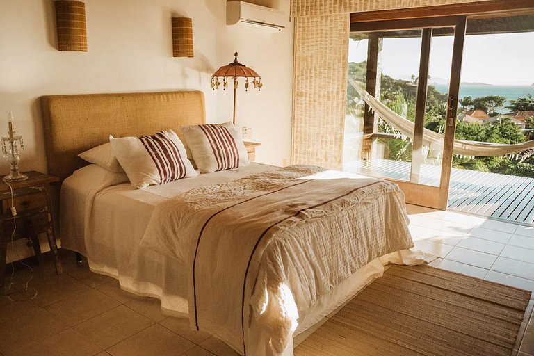 Casa com vista mar em Geribá, Búzios - Buz010