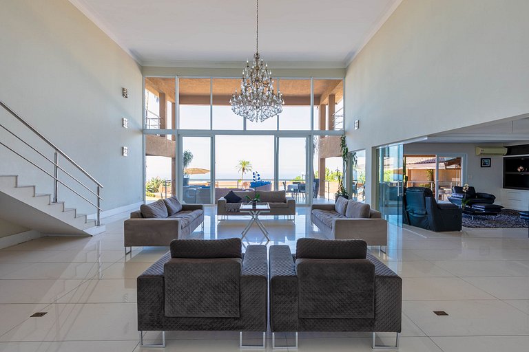 Mansion with incredible views in Guarujá - Gua001