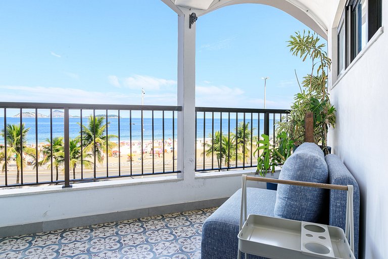 Hermoso apartamento frente al mar en Ipanema