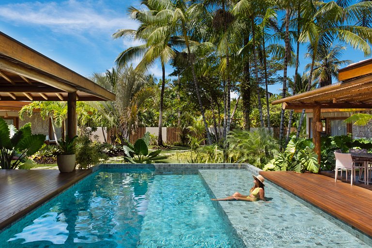 Villa com bangalôs em Taipu de Fora