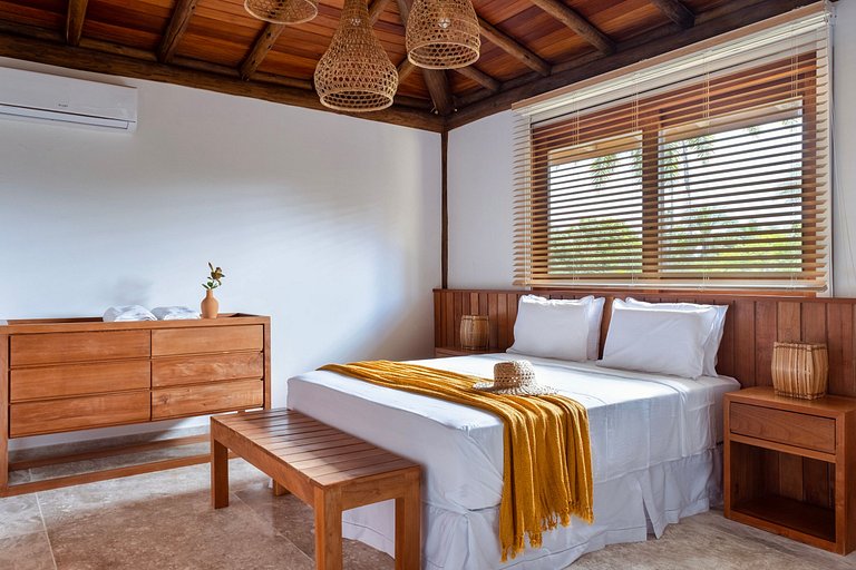 Villa con bungalow a Taipu de Fora