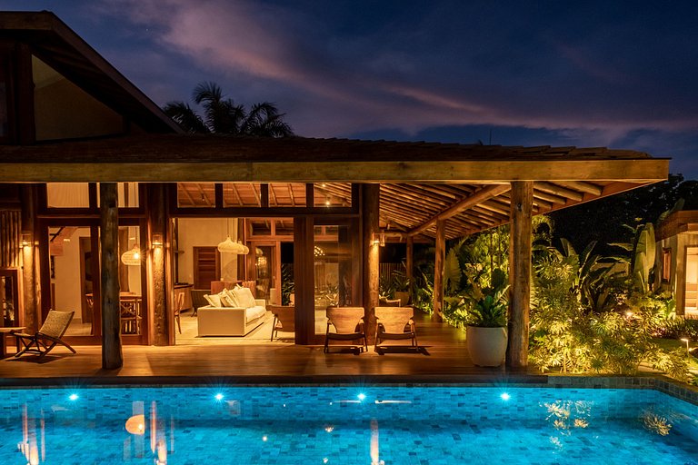 Villa com bangalôs em Taipu de Fora