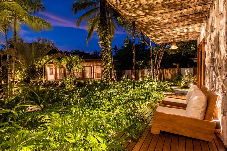 Villa con bungalow a Taipu de Fora