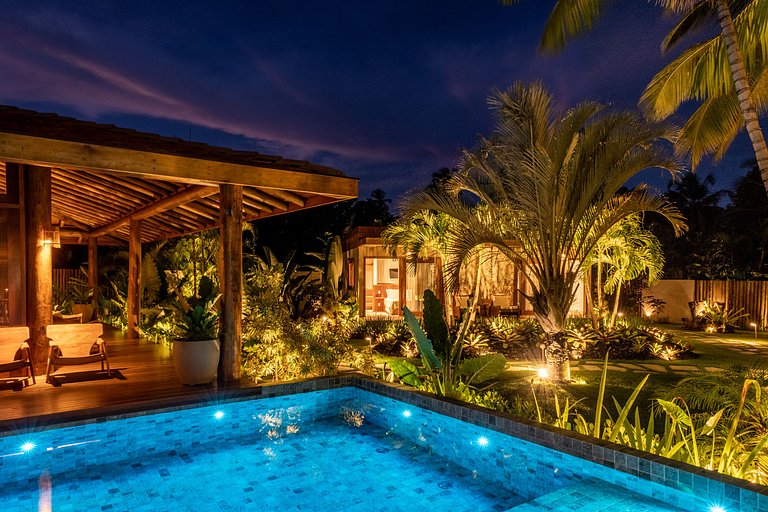 Villa com bangalôs em Taipu de Fora