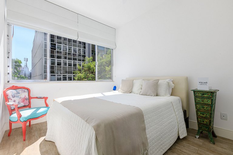 Appartement sophistiqué de 2 chambres à Ipanema