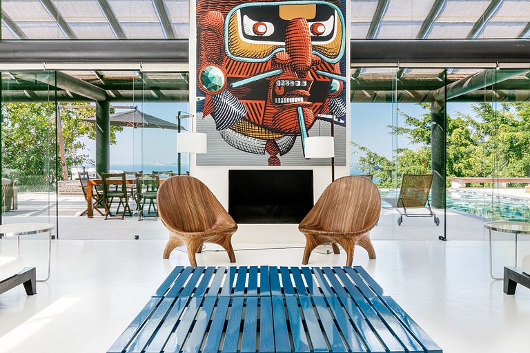 Hermosa y moderna villa en São Conrado