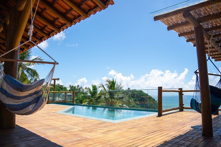 House with panoramic view in Itacaré