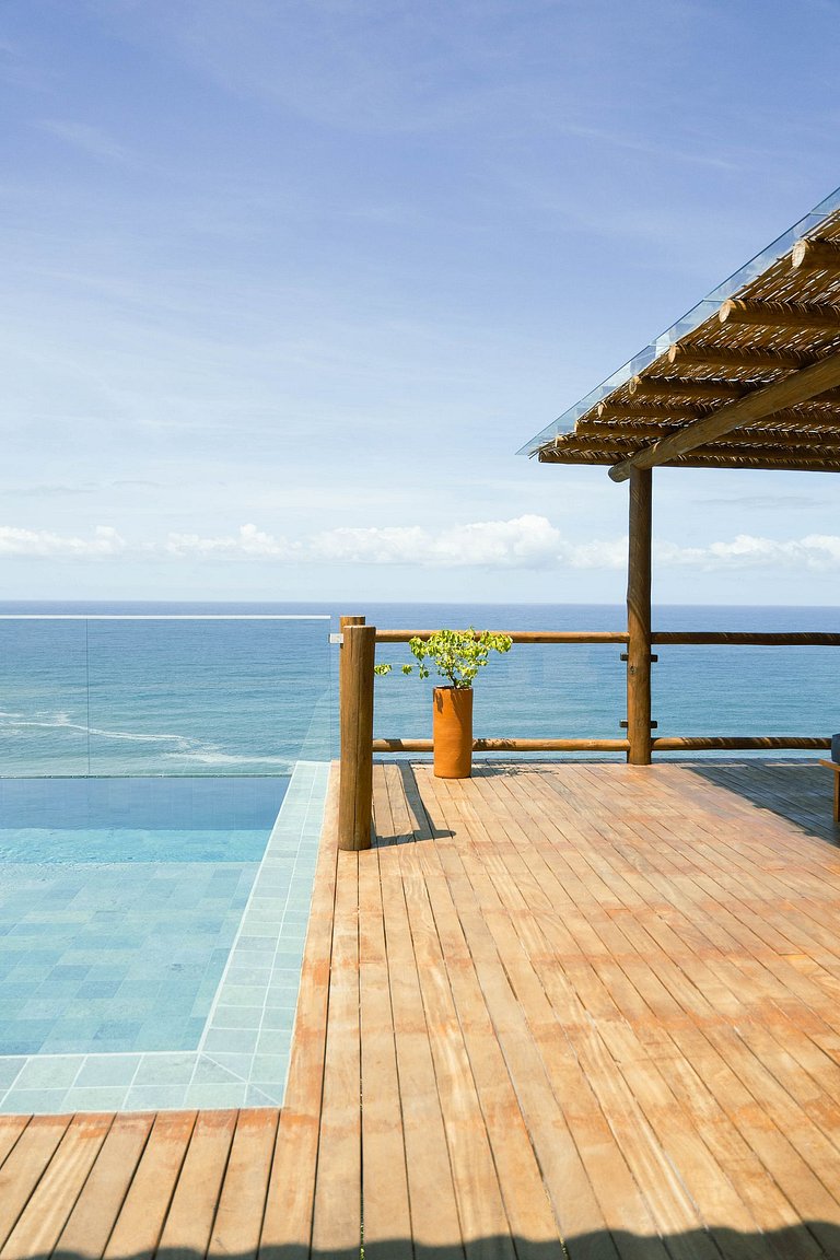House with panoramic view in Itacaré