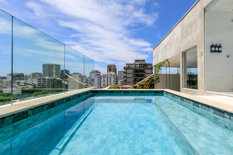 Penthouse de luxe avec piscine à Leblon