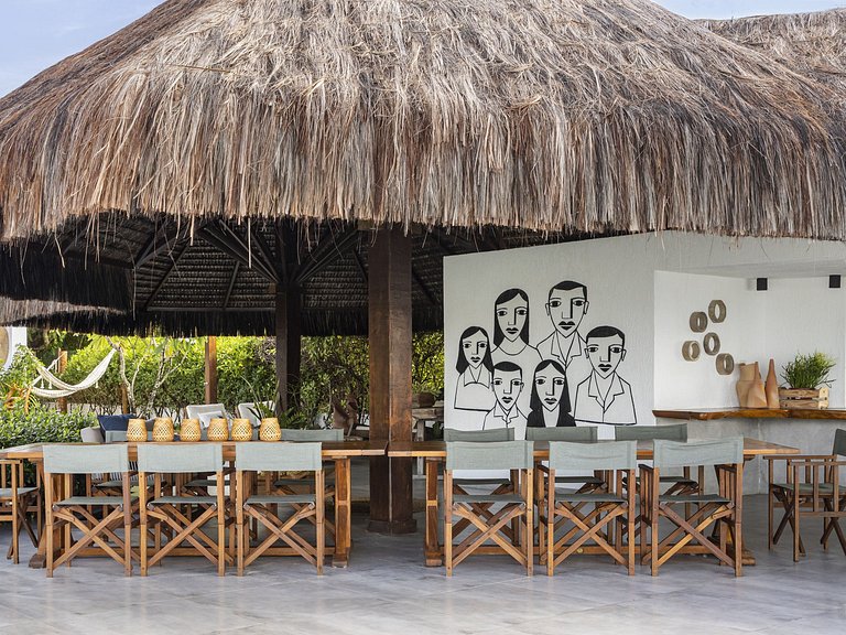 Villa com 8 suítes em Carneiros