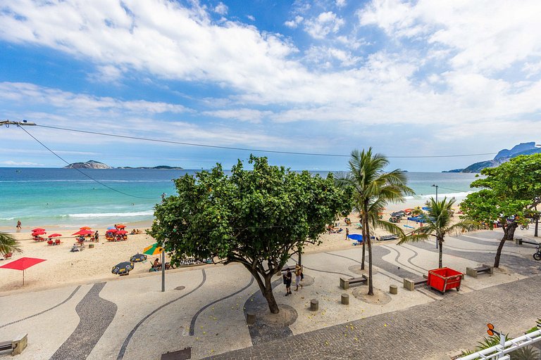 Apartamento de 5 quartos e vista do mar no Arpoador - Arp001