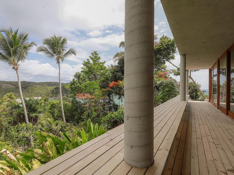 Villa com linda vista do mar em Itacaré