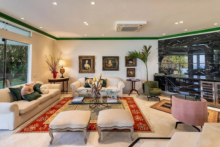 Villa con vista mare a São Conrado