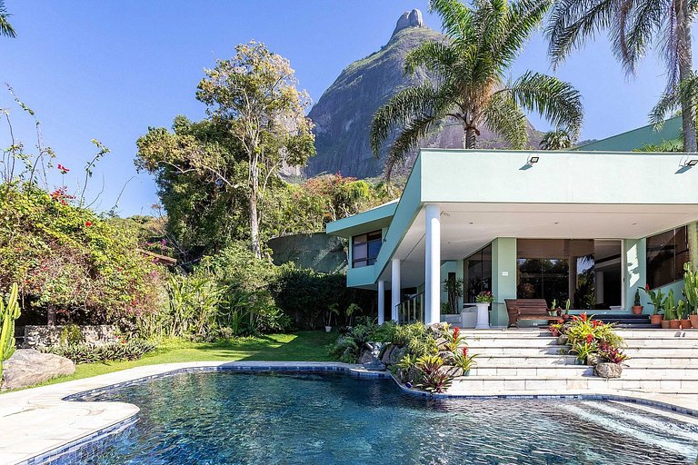 Villa con vista mare a São Conrado