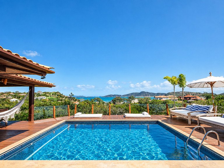Maison avec vue sur la mer à Geribá, Búzios