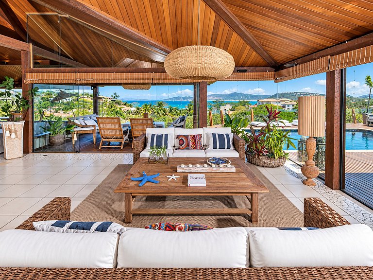 House with sea view in Geribá, Búzios