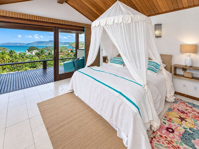 Maison avec vue sur la mer à Geribá, Búzios