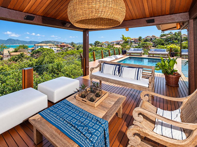 Casa con vista al mar en Geribá, Búzios