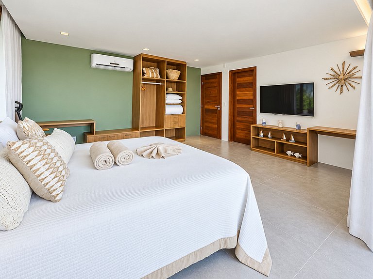 Villa en bord de plage avec piscine chauffée à Mamucabinha -