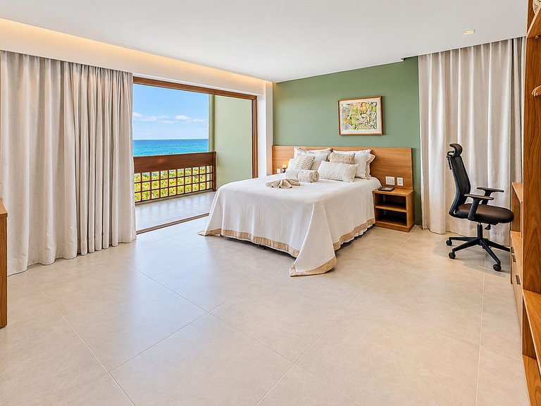Casa à beira da Praia de Mamucabinha com piscina aquecida -