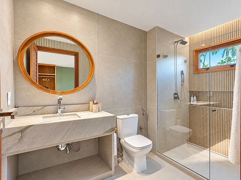 Casa à beira da Praia de Mamucabinha com piscina aquecida -