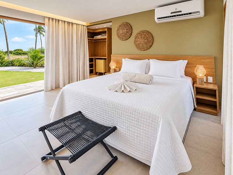 Casa à beira da Praia de Mamucabinha com piscina aquecida -