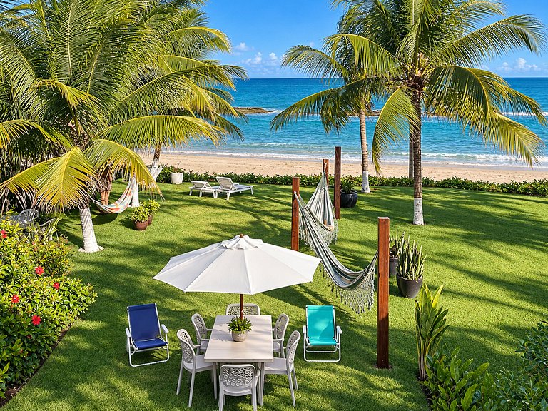 Charmosa casa frente mar em Carneiros