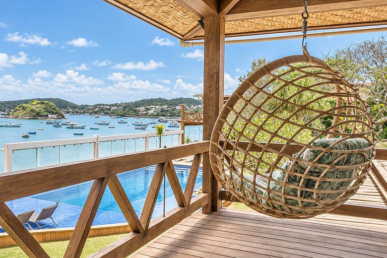 Nice oceanfront mansion in Buzios